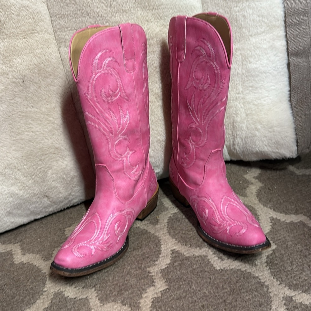 Roper Pink Heeled Boots